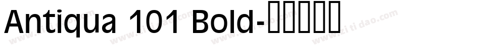 Antiqua 101 Bold字体转换